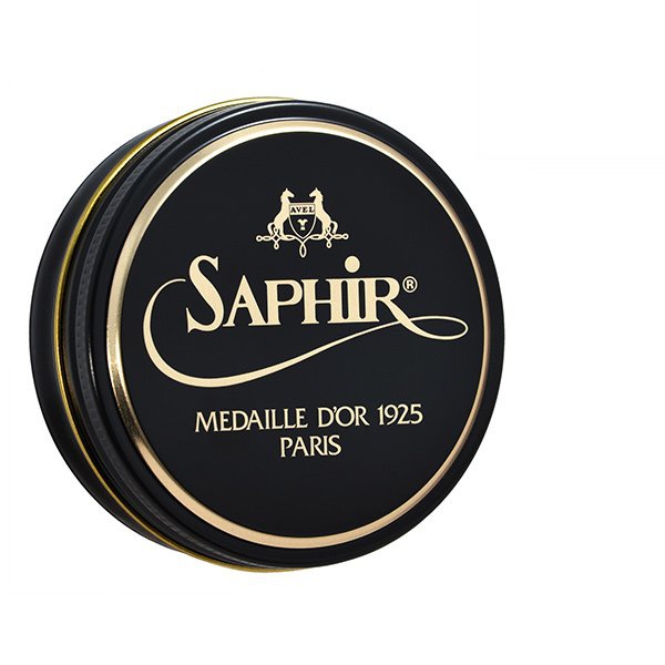 SAPHIRNOIR《サフィールノワール》 ビーズワックスポリッシュ ハイシャイン 鏡面磨き 靴磨き 100ml<01ブラック>