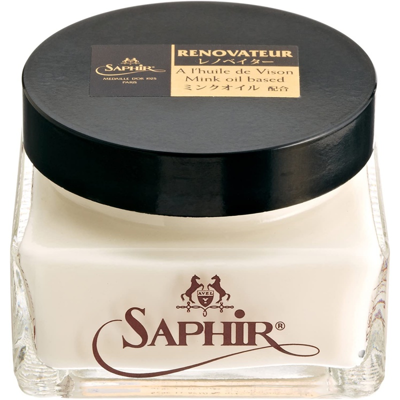 SAPHIRNOIR《サフィールノワール》 レノベイタークリーム 綺麗な艶感の仕上がり　革のお手入れ 保湿 保革 75ml