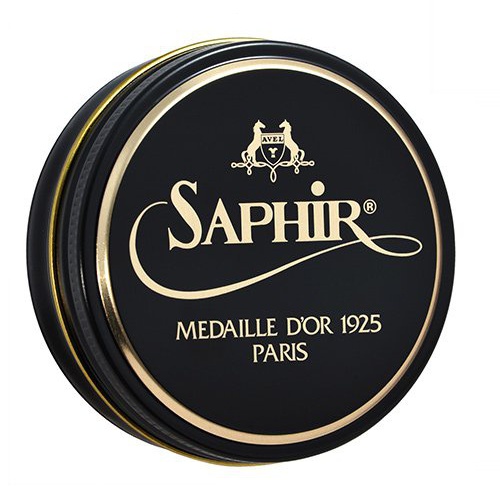 SAPHIRNOIR《サフィールノワール》wax ビーズワックスポリッシュ ハイシャイン 鏡面磨き 靴磨き 50ml<01ブラック>